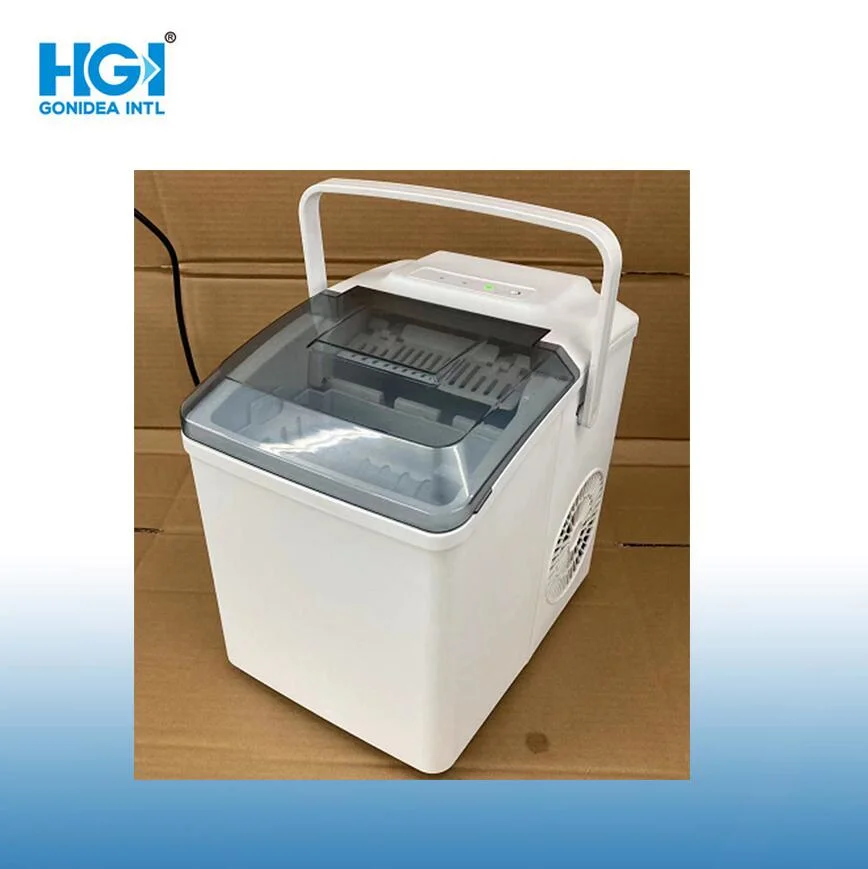 Hgi Portable Bullet 12kg Plastic Table Top Mini Ice Maker for Home