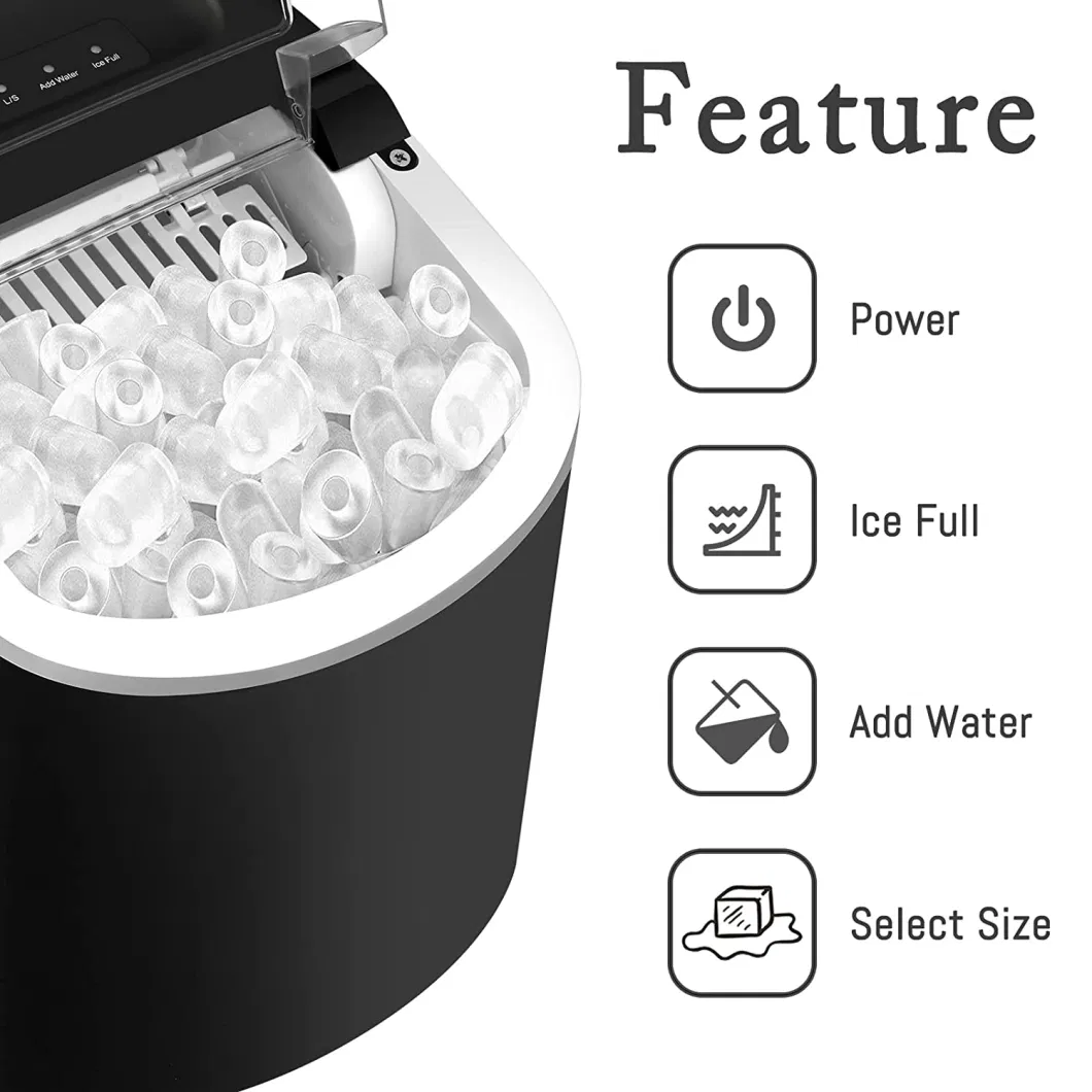 Factory Price Portable for Countertop Bullet Shaped Home Appliance 100W Ice Maker